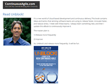 Tablet Screenshot of continuousagile.com